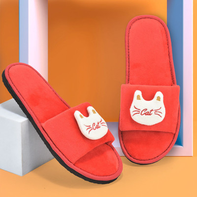Y key Women Slides(Red , 8)