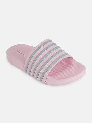 Mast & Harbour Women Slides(Pink , 6)
