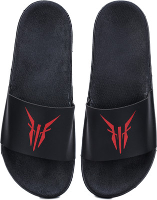 Digicros Men Flip Flops(Black , 8)