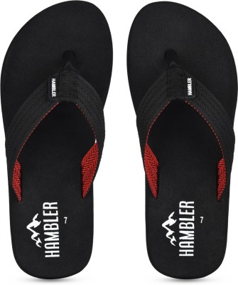 Hambler Men Mens extra soft & stylish slippers lightweight & Durable flip flops Trending Slippers(Black , 8)