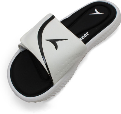 TRACER Men Flip Flops(Black, White , 11)