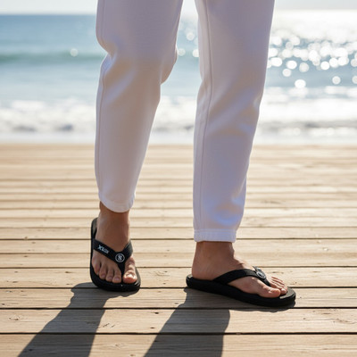 Hilux Men Slippers(Black , 7)