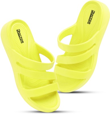 Doctor Health Super Soft Women Slides(Yellow , 7)