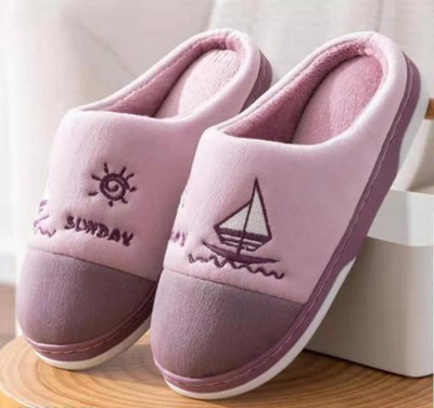 WOLVESDEN Women Flip Flops(Purple , 5)