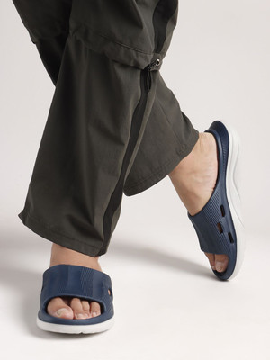 SUKUN Men Slides(Blue , 7)