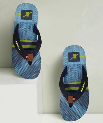 Sparx Men Men SFG-49 Navy Blue Fluorescent Green Flip Flops(Navy, Blue, Green , 7)