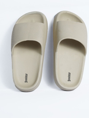 Roadster Men Flip Flops(Beige , 7)