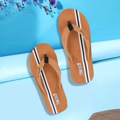 Kecher Men Ortho-Care Comfort Slippers For Women's and Girl's Flip Flops (Pack of 1) Flip Flops(Tan , 7)