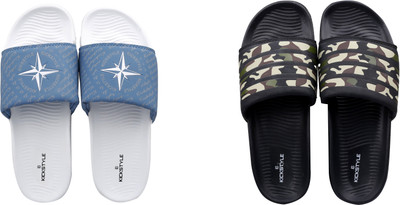 KICKSTYLE Men Slides(Multicolor , 9)
