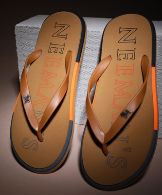 Neemans Men Flip Flops(Brown , 10)