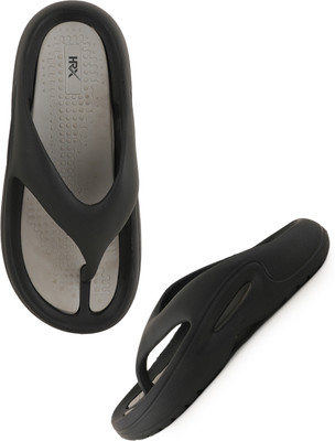 HRX by Hrithik Roshan Men Flip Flops(Black, Grey , 7)