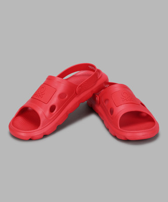 United Colors of Benetton Men Slides(Red , 8)