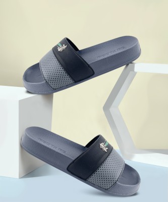 RED TAPE Men Slides(Grey, Black , 8)