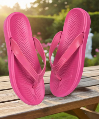 Lehar Women Soft and Comfortable Orthopedic Pain Relief Slippers(Maroon , 8)