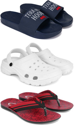 DRACKFOOT Men Slides(Red , 6)