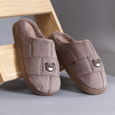 RICHMEN Men Slippers(Brown , 8)