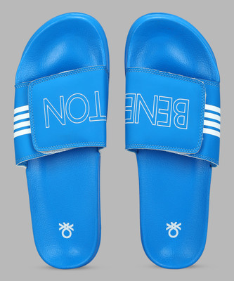 United Colors of Benetton Men Slides(Blue , 8)