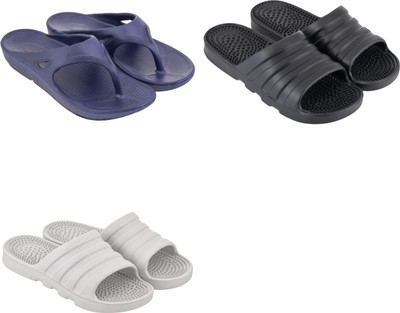 Footup Men Slippers(Multicolor , 10)