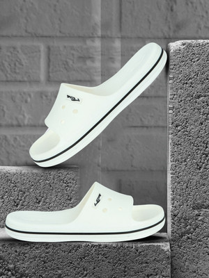 LANCER Men Slides(White , 8)