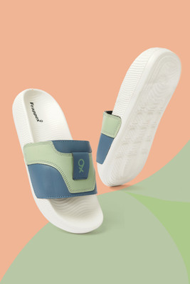 frappe9x Men Slides(Green , 7)