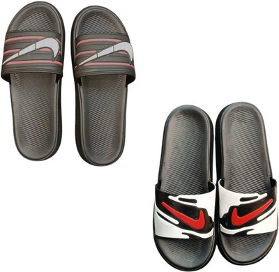 BLIBBERS Men Slippers(Black, Black , 7)