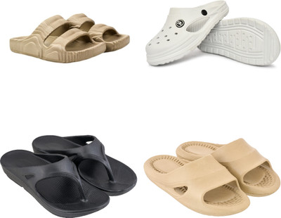 Feel alive Men Slippers(Multicolor , 9)