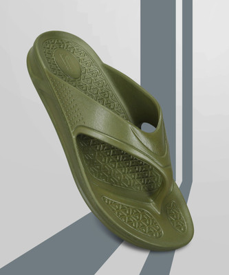 Paragon Men Comfortable easywear Flip Flop Slippers for Slippers(Olive , 10)