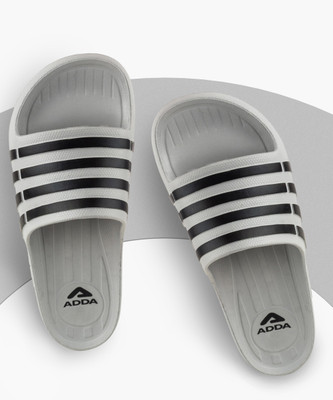 Adda Men Slides(Grey, Black , 7)