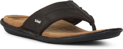 Scholl Men Flip Flops(Brown , 6)