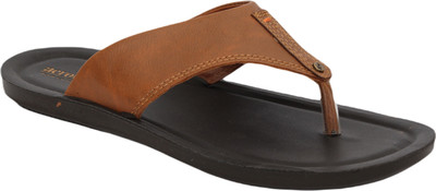 aerowalk Men Flip Flops(Tan , 8)