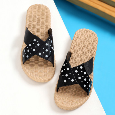 FLITE Women Slippers(Black , 6)