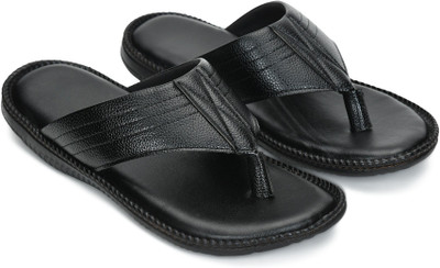 STEPFOX Men Comfort Soft Sole Non-Slip Lightweight Indoor Outdoor Slippers(Black , 7)