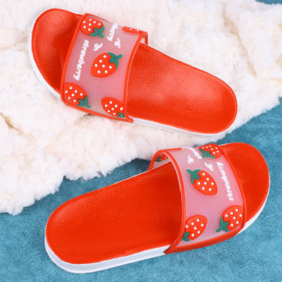 Monoction Women Stovery desigin goog look girls flip flops slides for women Slides(Red , 7)
