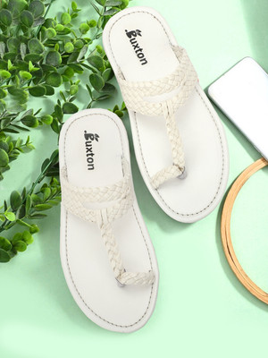 Buxton Men Slippers(White , 10)