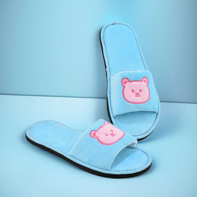 Y key Women Slides(Blue , 6)