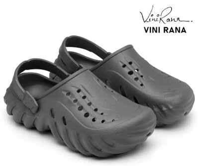 BERSACHE Men Clogs(Grey , 6)