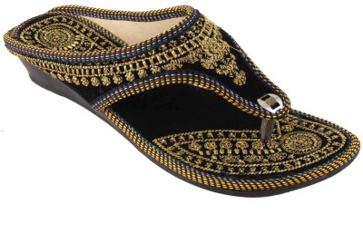 SHREE OL Women Flats(Black , 6)