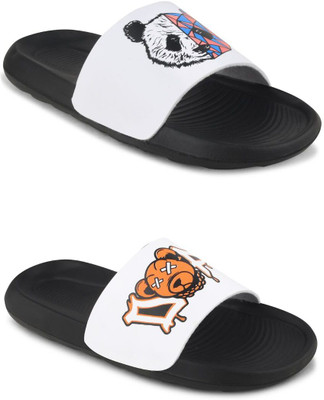 house of common Men Slides(Multicolor , 11)
