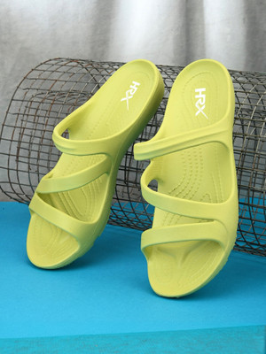 HRX by Hrithik Roshan Women Ultra-Lightweight & Flexible EVA Slip-On for All-Day Comfort Slides(Green , 7)
