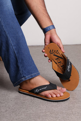 Zeekos Men Mens Comfortable Stylish Trending doctor Slippers(Tan , 7)