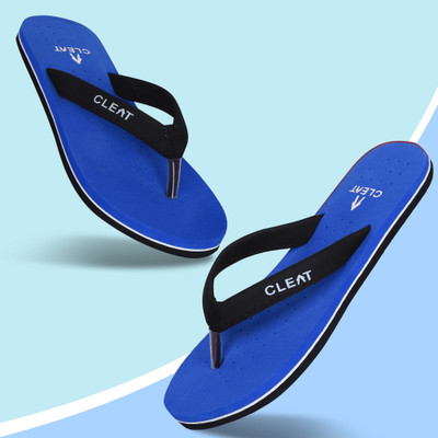getCLEAT Women Comfortable Health Flip Flops |Slippers with Breathable Holes for Daily Wear Slippers(Blue , 8)