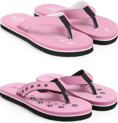 VAHMAH Women Slippers(Pink, Pink , 7)