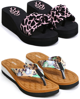 HOC Women Slippers(Multicolor , 6)