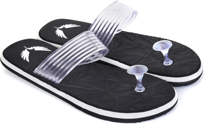 Lite Hawks Men Stylish Ortho |Lightweight|Breathable|Anti-Slip|Pain Relief|Flip Flop for Boys Slippers(Black , 10)