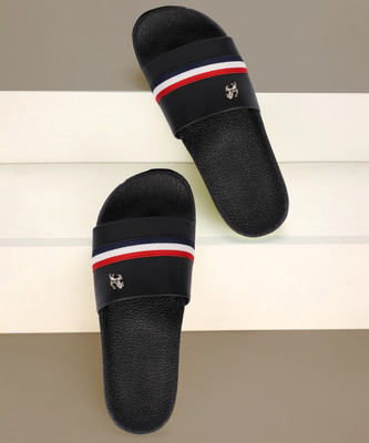 STEP WEY Men Slides(Black , 10)