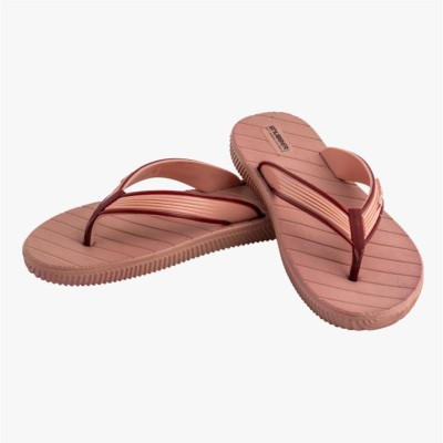 Sunny Footwear Women Flip Flops(Brown , 6)