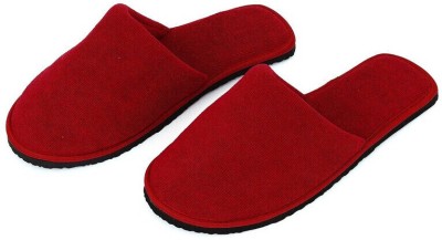 QEZOMI Women Women's & Girl's House Closed Toe Winter Home Indoor Bedroom Soft Slippers(Red , 7)