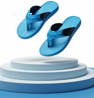 Jeshk Men Flip Flops(Blue , 8)