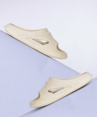 Aqualite Men Slides(Beige, White ,)