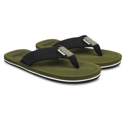 RADDZ SPORTS Men Flip Flops(Green, Black , 8)